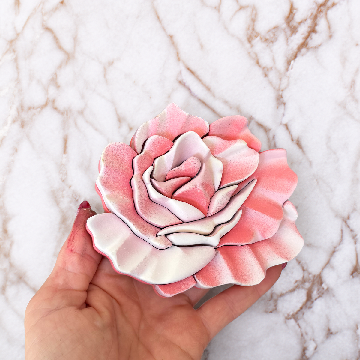 Floral Magnet 01 - Pink Rose