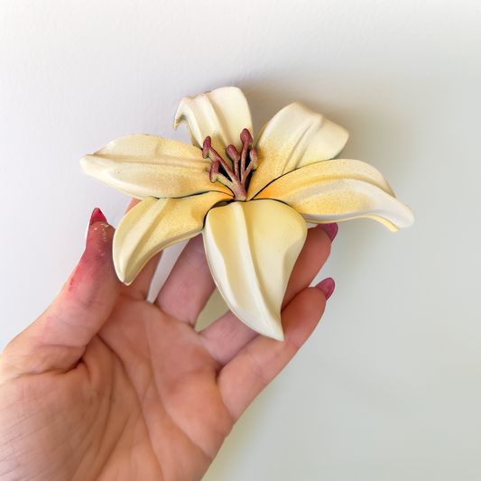 Floral Magnet 02 - Yellow Lily