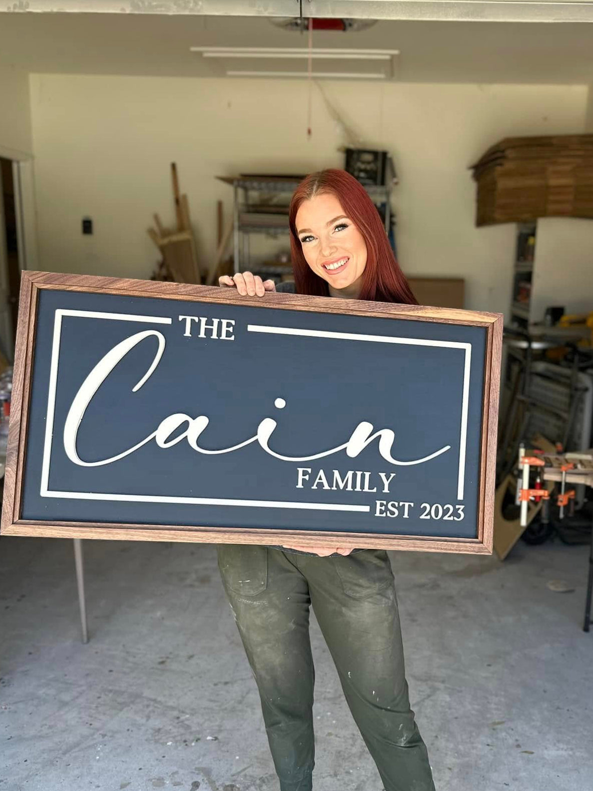Simple Family Name Sign