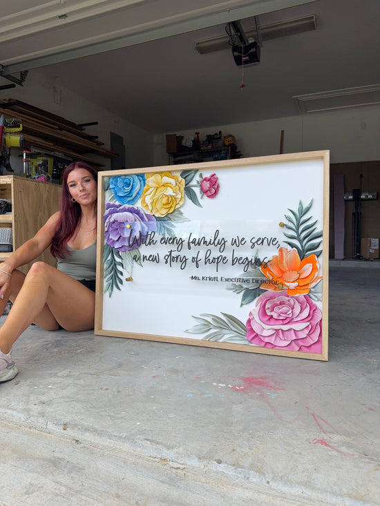 Custom Quote Floral Corners With every family we serve a story of hope begins