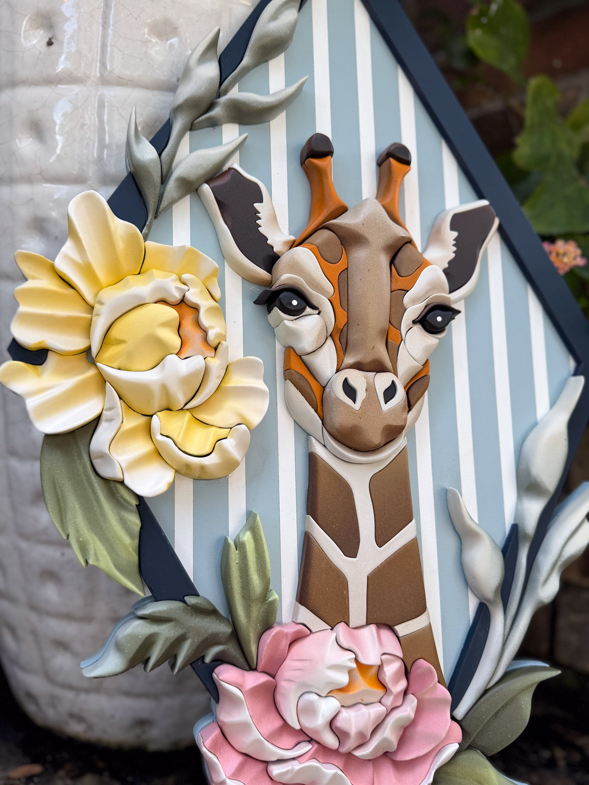 Striped Giraffe Floral