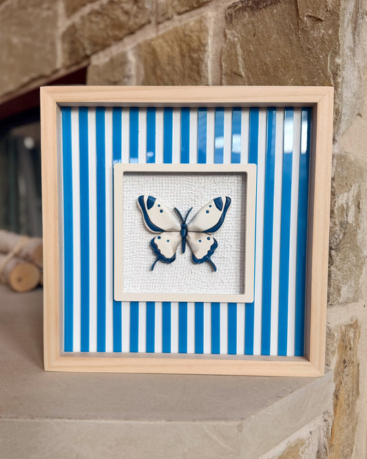 Simple Striped Butterfly - Blue