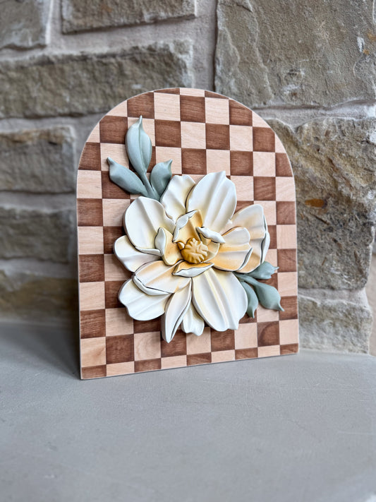 Checkered Magnolia Flower