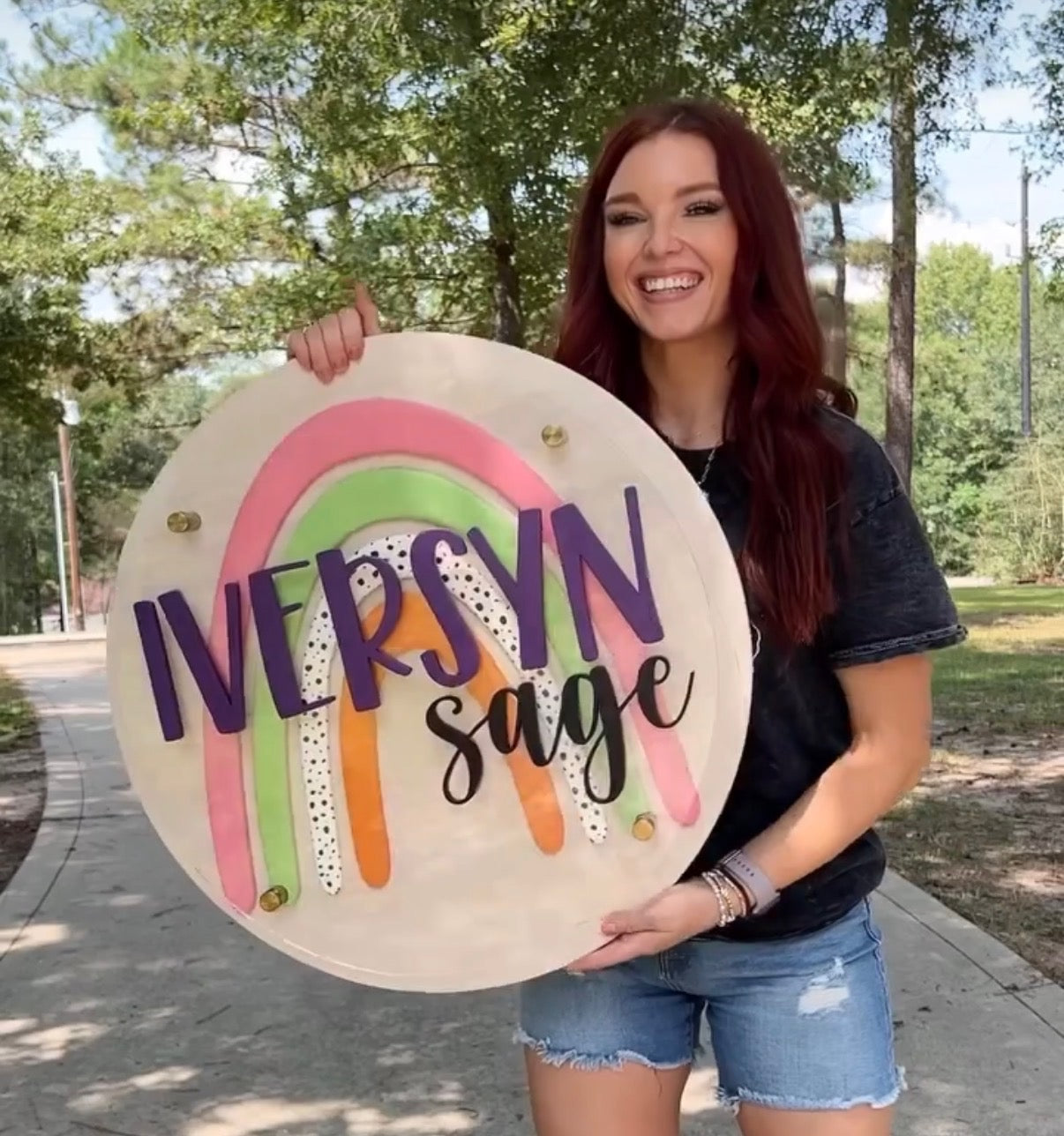Boho Rainbow Round
