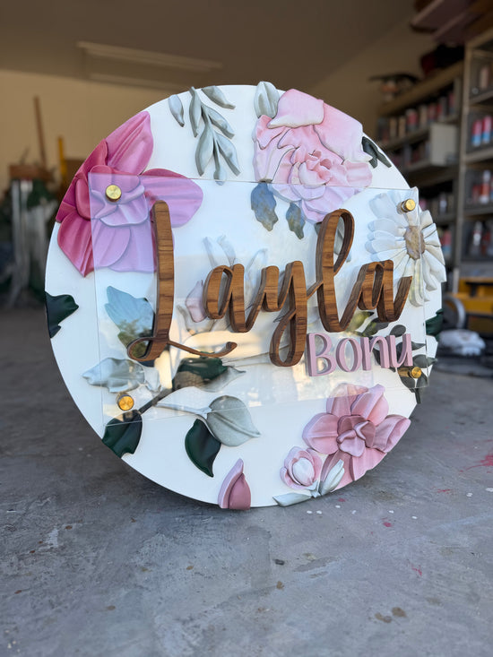 Layla Bonu Floral Round