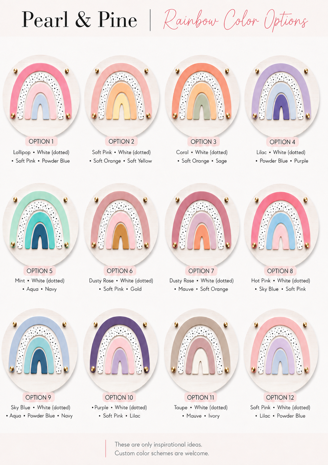 Boho Rainbow Round