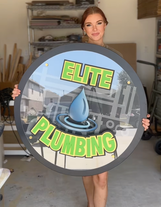 Elite Plumbing Custom Sign XL