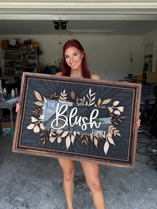 The Blush Hardwood Floral + Mosaic